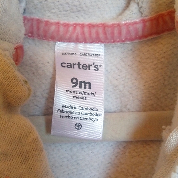 Carter's Hooded baby girl fox jumpsuit - Picture 2 of 6